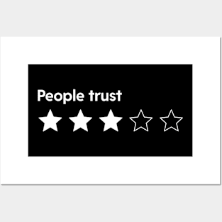 People trust | Three stars Posters and Art